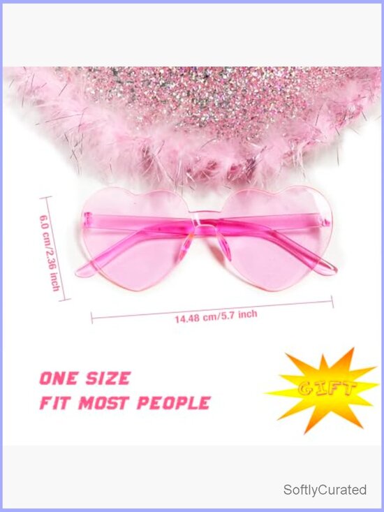 Cowboy Hat with Heart Sunglasses Set Bachelorette Party Halloween Costume main image 5